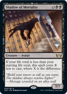 Shadow of Mortality card from Promo Pack: Streets of New Capenna