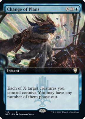 Change of Plans (Extended Art) card from Commander: Streets of New Capenna