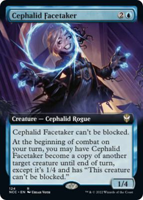 Cephalid Facetaker (Extended Art) card from Commander: Streets of New Capenna