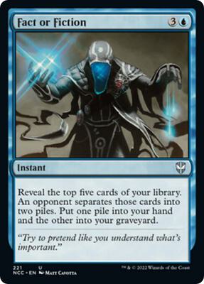 Fact or Fiction card from Commander: Streets of New Capenna