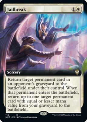 Jailbreak (Extended Art) card from Commander: Streets of New Capenna