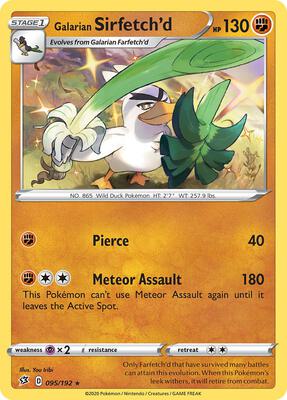 Galarian Sirfetch'd - 95/192 card from Deck Exclusives