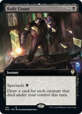 Body Count (Extended Art) card from Commander: Streets of New Capenna
