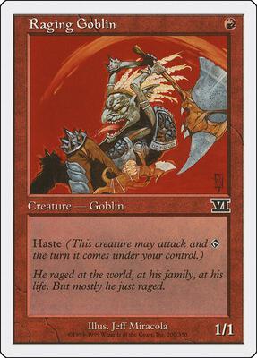 Raging Goblin card from Classic Sixth Edition