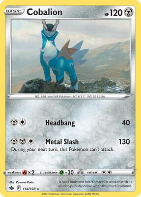 Cobalion - 114/198 card from Deck Exclusives