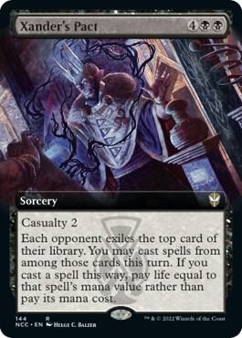 Xander's Pact (Extended Art) card from Commander: Streets of New Capenna