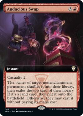 Audacious Swap (Extended Art) card from Commander: Streets of New Capenna