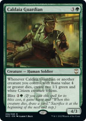 Caldaia Guardian card from Commander: Streets of New Capenna