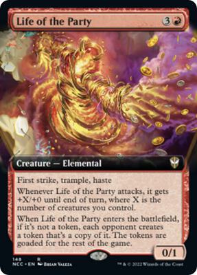 Life of the Party (Extended Art) card from Commander: Streets of New Capenna