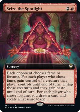 Seize the Spotlight (Extended Art) card from Commander: Streets of New Capenna