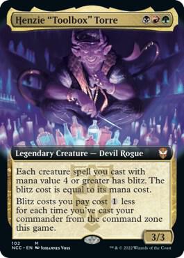Henzie "Toolbox" Torre (Extended Art) card from Commander: Streets of New Capenna