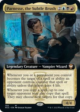 Parnesse, the Subtle Brush (Extended Art) card from Commander: Streets of New Capenna