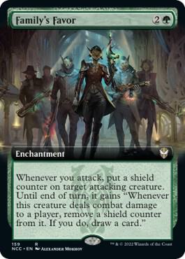 Family's Favor (Extended Art) card from Commander: Streets of New Capenna