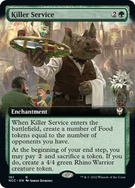 Killer Service (Extended Art) card from Commander: Streets of New Capenna