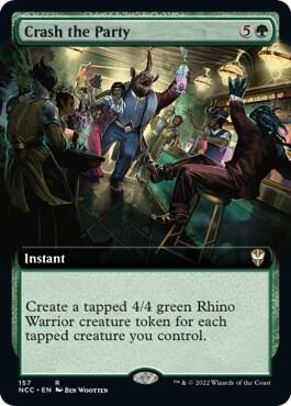 Crash the Party (Extended Art) card from Commander: Streets of New Capenna