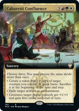 Cabaretti Confluence (Extended Art) card from Commander: Streets of New Capenna