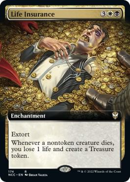 Life Insurance (Extended Art) card from Commander: Streets of New Capenna