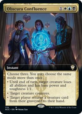 Obscura Confluence (Extended Art) card from Commander: Streets of New Capenna