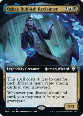 Oskar, Rubbish Reclaimer (Extended Art) card from Commander: Streets of New Capenna