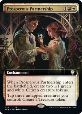 Prosperous Partnership (Extended Art) card from Commander: Streets of New Capenna