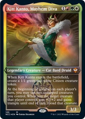 Kitt Kanto, Mayhem Diva (Display Commander) - Thick Stock card from Commander: Streets of New Capenna