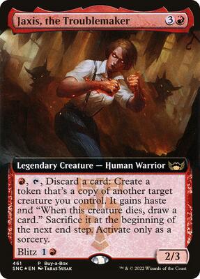 Jaxis, the Troublemaker card from Buy-A-Box Promos