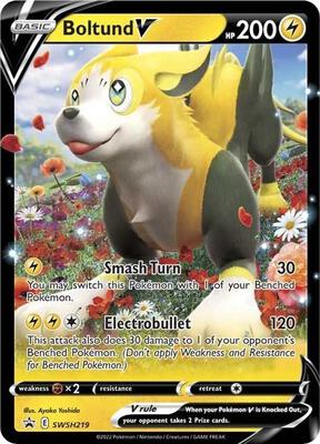 Boltund V - SWSH219 card from SWSH: Sword & Shield Promo Cards