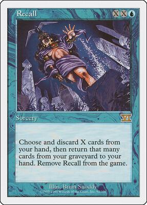 Recall card from Classic Sixth Edition