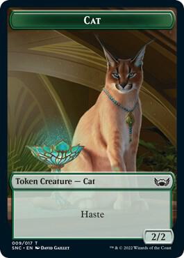 Cat // Angel Double-Sided Token card from Streets of New Capenna