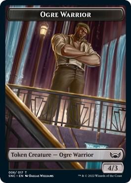 Ogre Warrior // Angel Double-Sided Token card from Streets of New Capenna