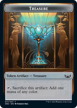 Treasure (017) // Copy Double-Sided Token card from Streets of New Capenna