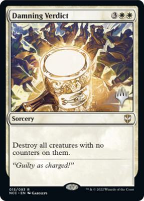 Damning Verdict card from Promo Pack: Streets of New Capenna