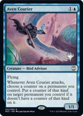 Aven Courier card from Promo Pack: Streets of New Capenna