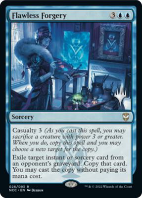 Flawless Forgery card from Promo Pack: Streets of New Capenna