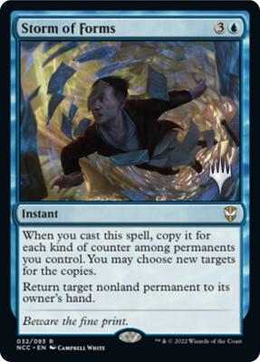 Storm of Forms card from Promo Pack: Streets of New Capenna