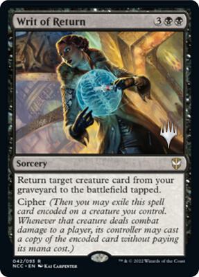 Writ of Return card from Promo Pack: Streets of New Capenna