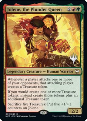 Jolene, the Plunder Queen card from Promo Pack: Streets of New Capenna