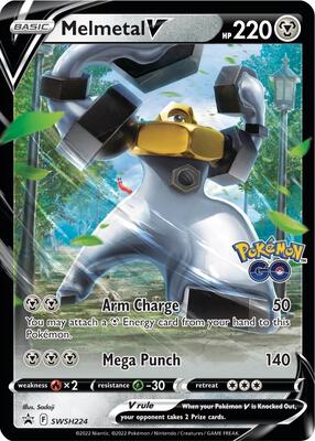 Melmetal V - SWSH224 card from SWSH: Sword & Shield Promo Cards