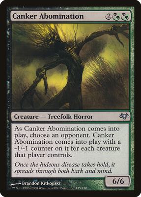 Canker Abomination card from Eventide