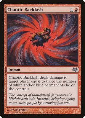 Chaotic Backlash card from Eventide