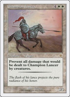 Champion Lancer card from Starter 1999