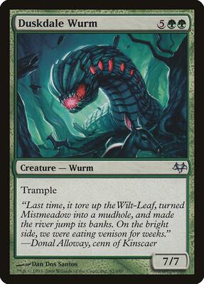 Duskdale Wurm card from Eventide