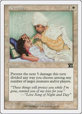 Remedy card from Classic Sixth Edition