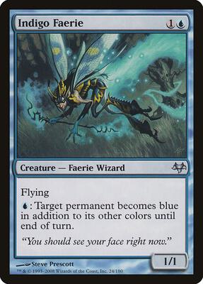 Indigo Faerie card from Eventide