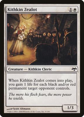 Kithkin Zealot card from Eventide