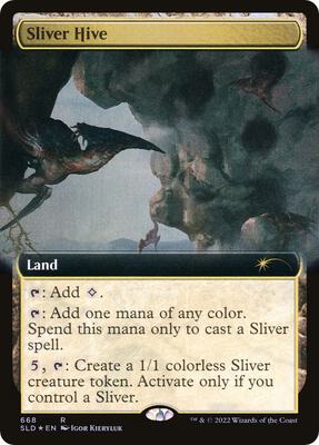 Sliver Hive (Extended Art) card from Secret Lair Drop Series