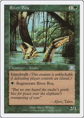 River Boa card from Classic Sixth Edition