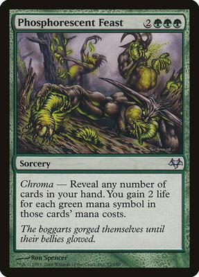 Phosphorescent Feast card from Eventide