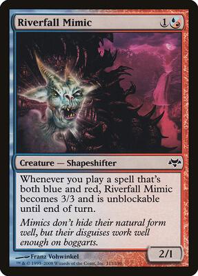 Riverfall Mimic card from Eventide