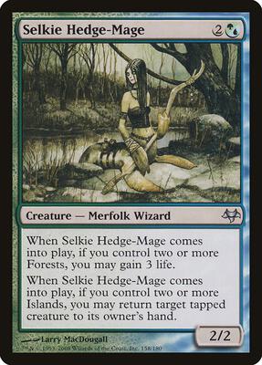 Selkie Hedge-Mage card from Eventide